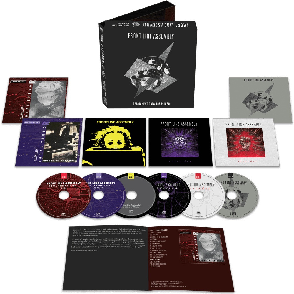 Front Line Assembly - Permanent Data 1986-1989 (6 CD Box Set) - Cleopatra Records