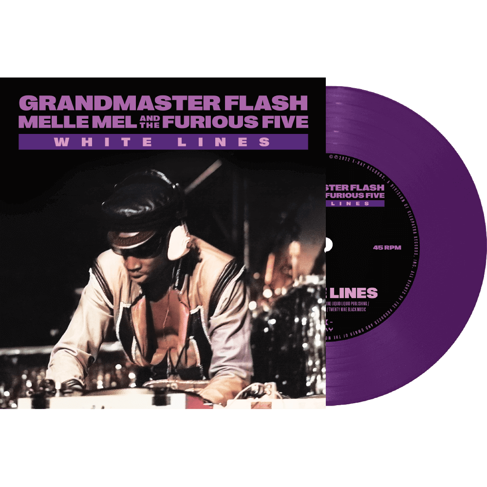 Grandmaster Flash Melle Mel and the Furious Five - White Lines (Purple 7" Vinyl) - Cleopatra Records