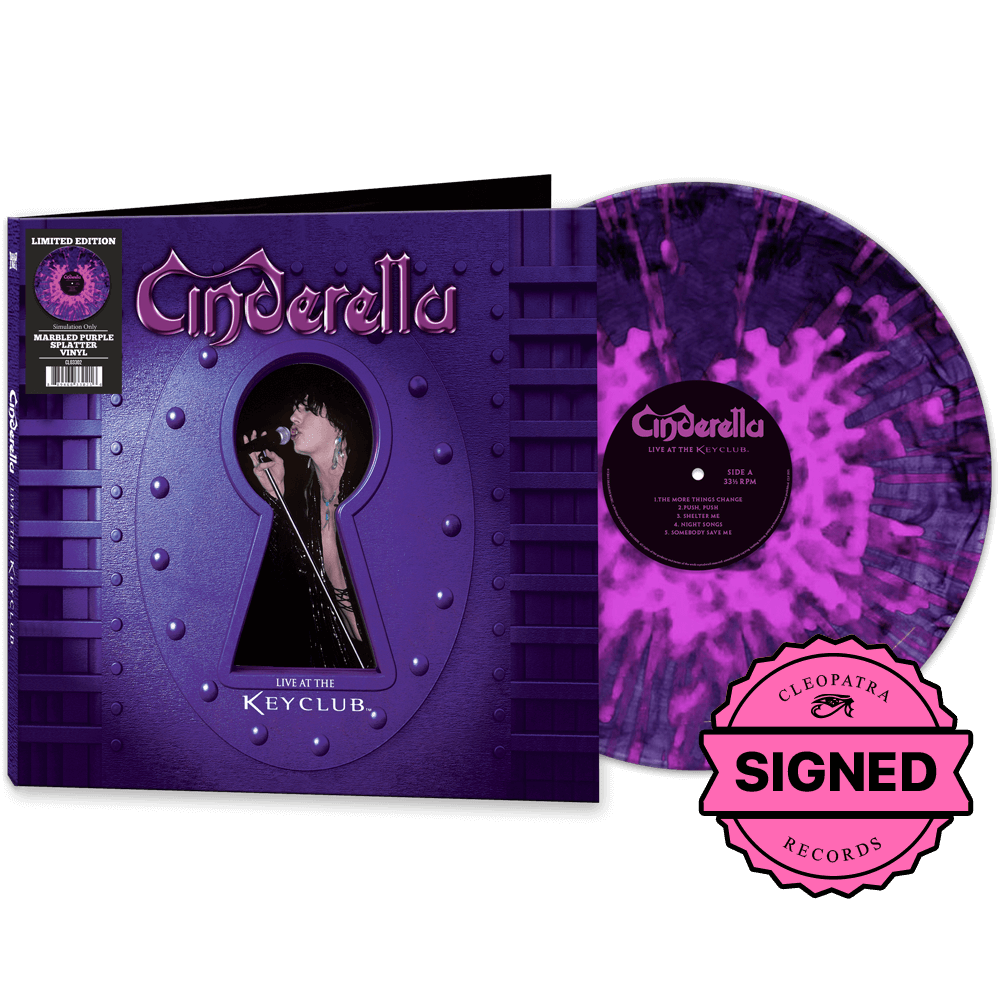 Cinderella - Live at the Key Club (Marble Purple Splatter Vinyl LP - Signed by Tom Keifer)