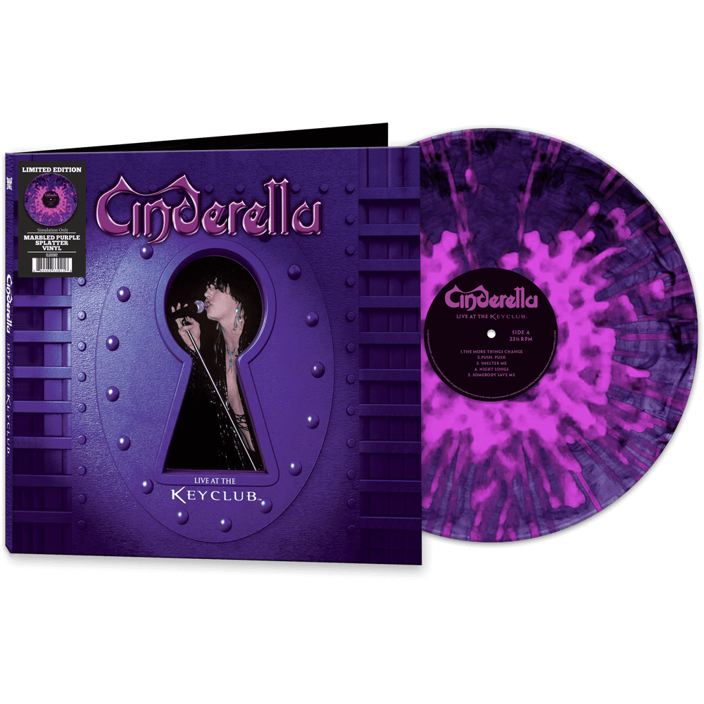 Cinderella - Live at the Key Club (Marble Purple Splatter Vinyl) - Cleopatra Records