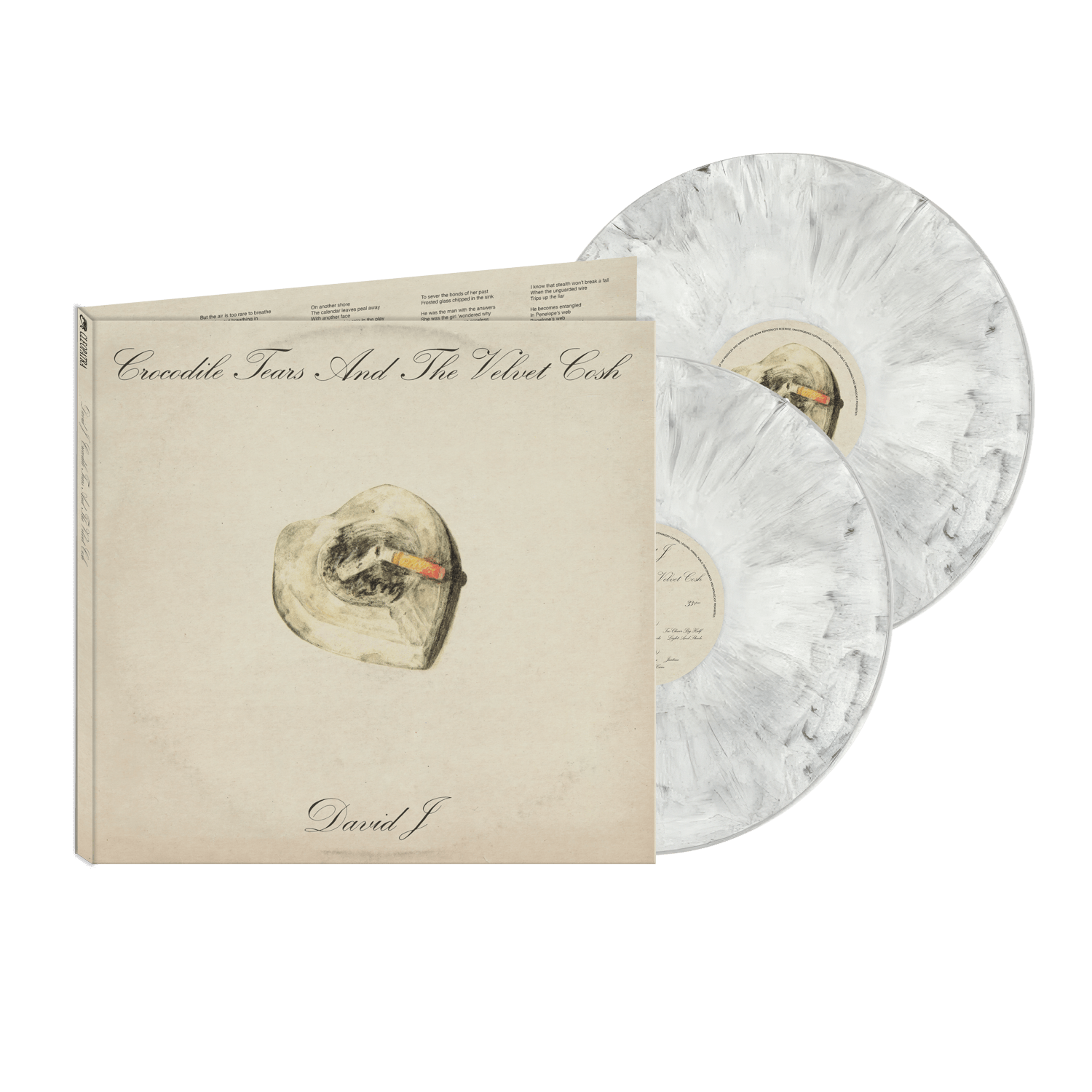 David J - Crocodile Tears And The Velvet Cosh (White Marble Double Vinyl LP)