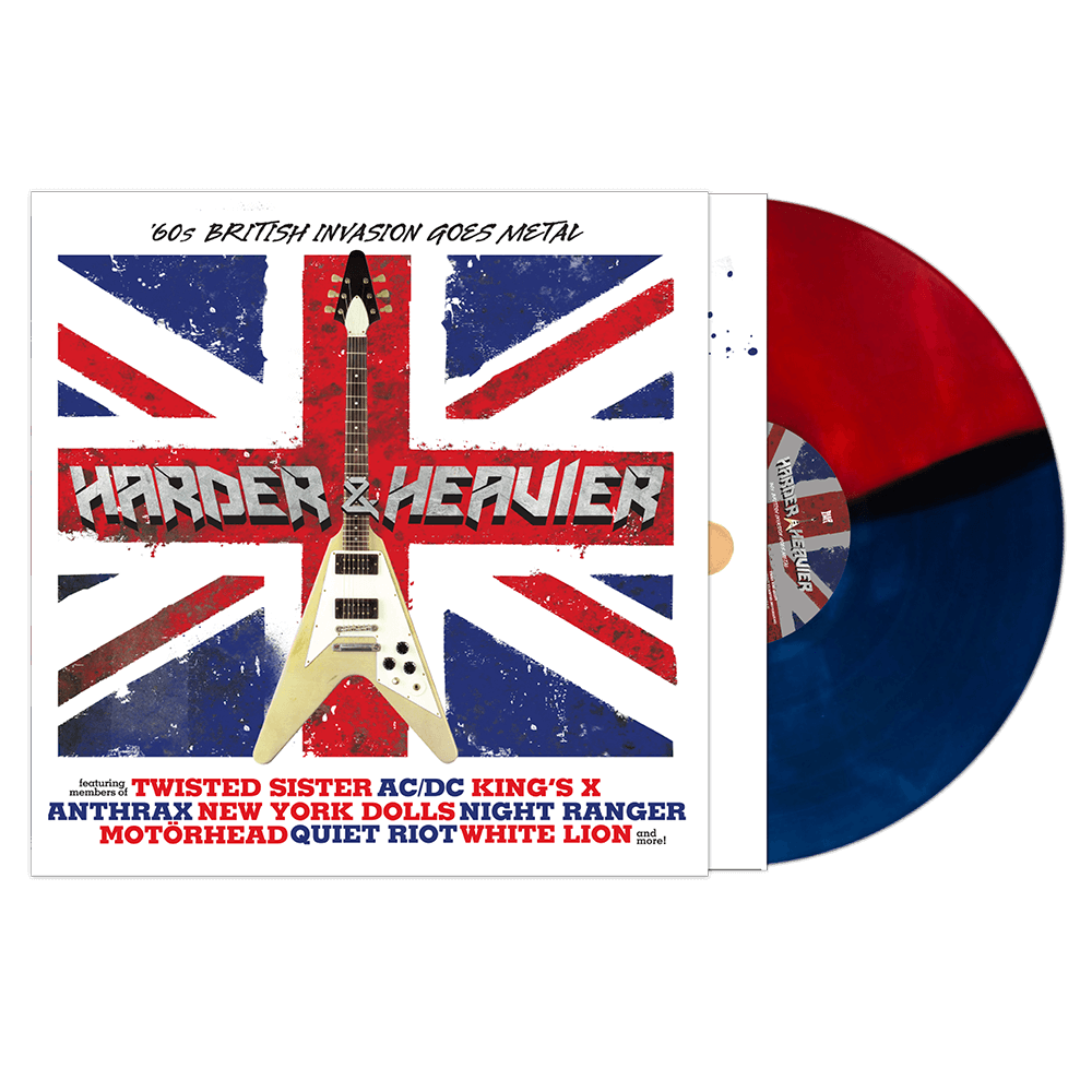 Harder & Heavier - '60s British Invasion Goes Metal (Red-Blue Split Vinyl) - Cleopatra Records