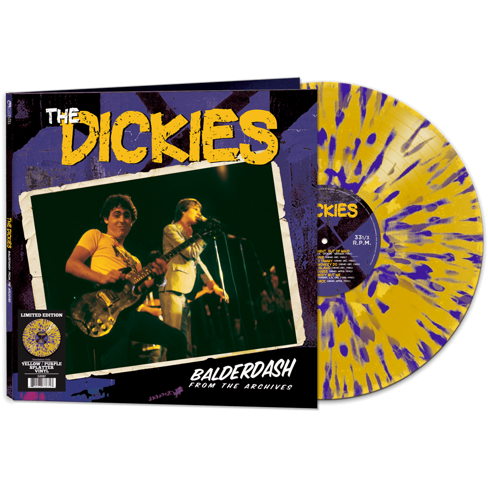 The Dickies - Balderdash: From The Archive (Limited Edition Yellow-Purple Splatter Vinyl) - Cleopatra Records