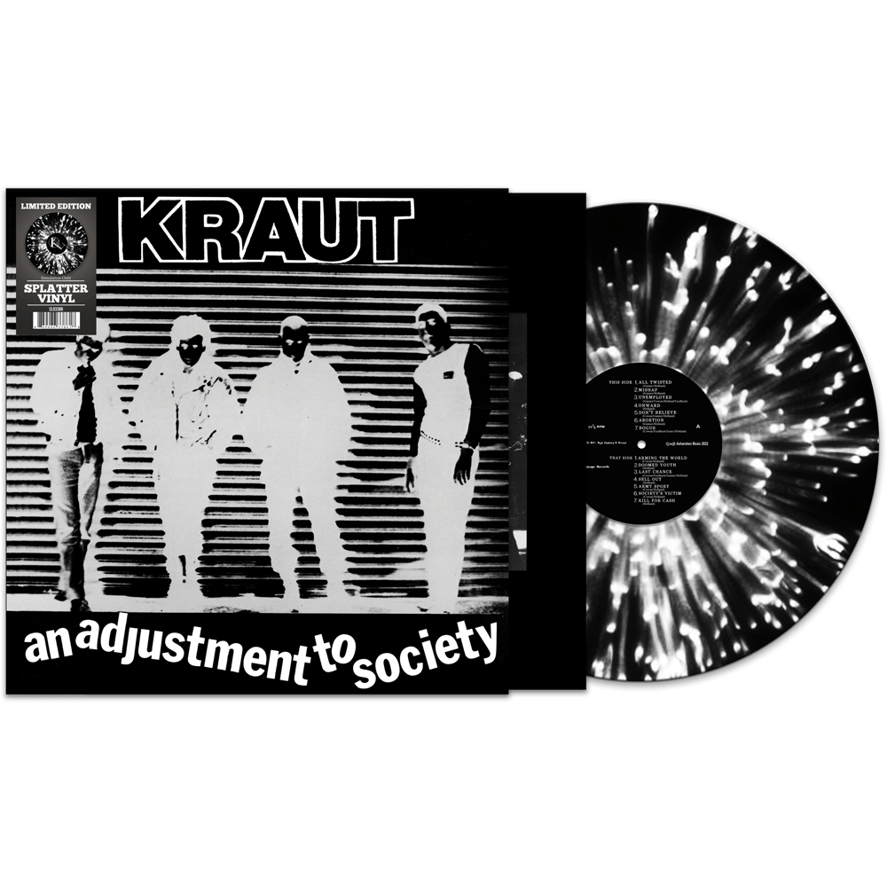 Kraut - An Adjustment To Society (Black/White Splatter Vinyl)