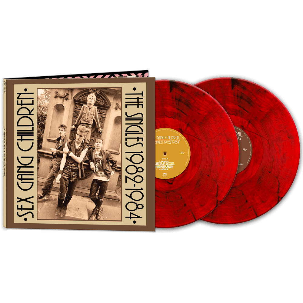 Sex Gang Children - The Singles 1982-1984 (Red Marble Double Vinyl) - Cleopatra Records