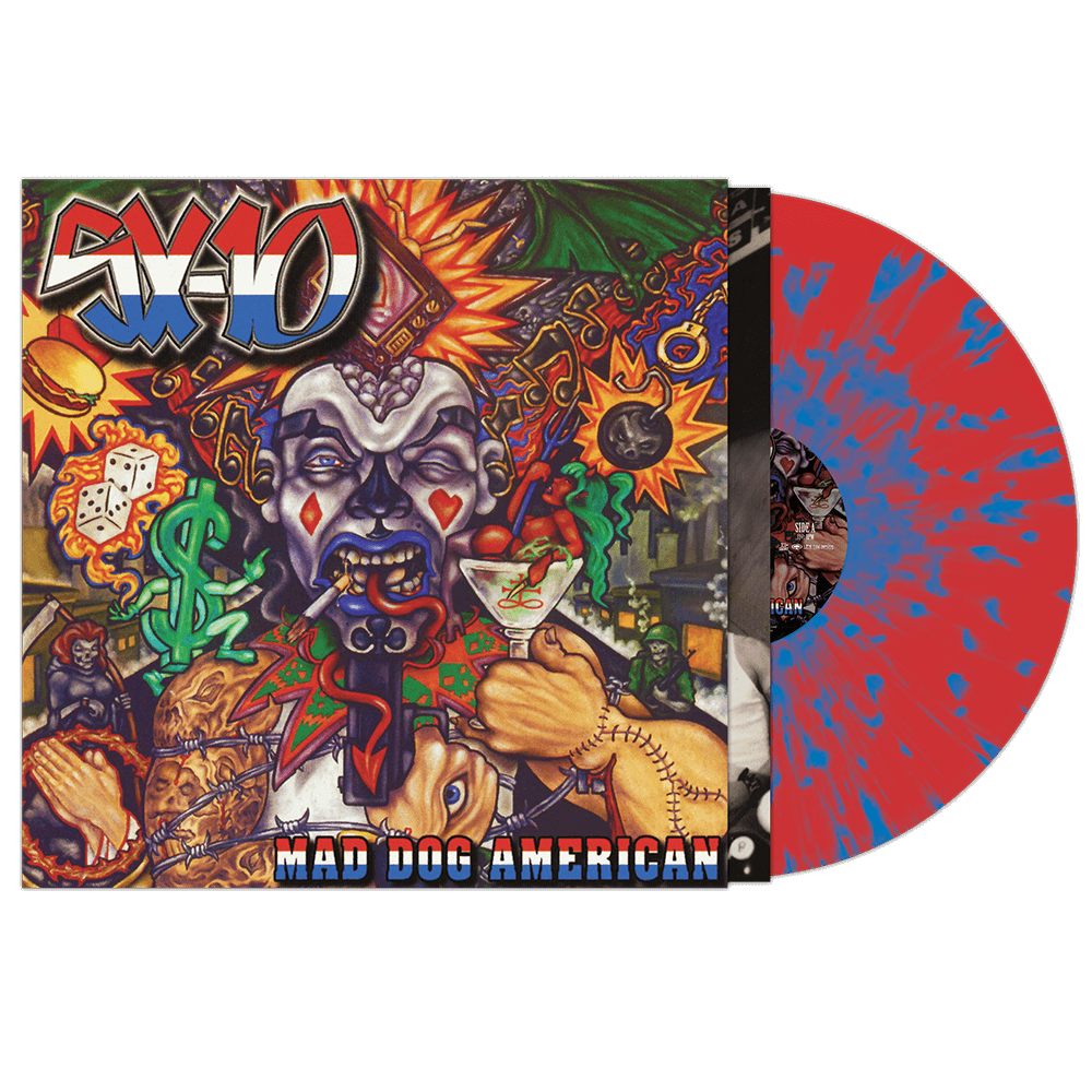 SX-10 - Mad Dog American (Red-Blue Splatter Vinyl) - Cleopatra Records