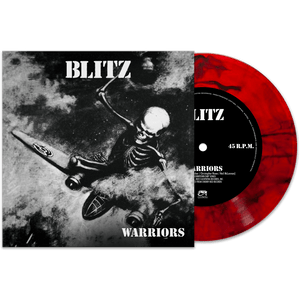 Blitz - Warriors (Red Marble 7" Vinyl) - Cleopatra Records