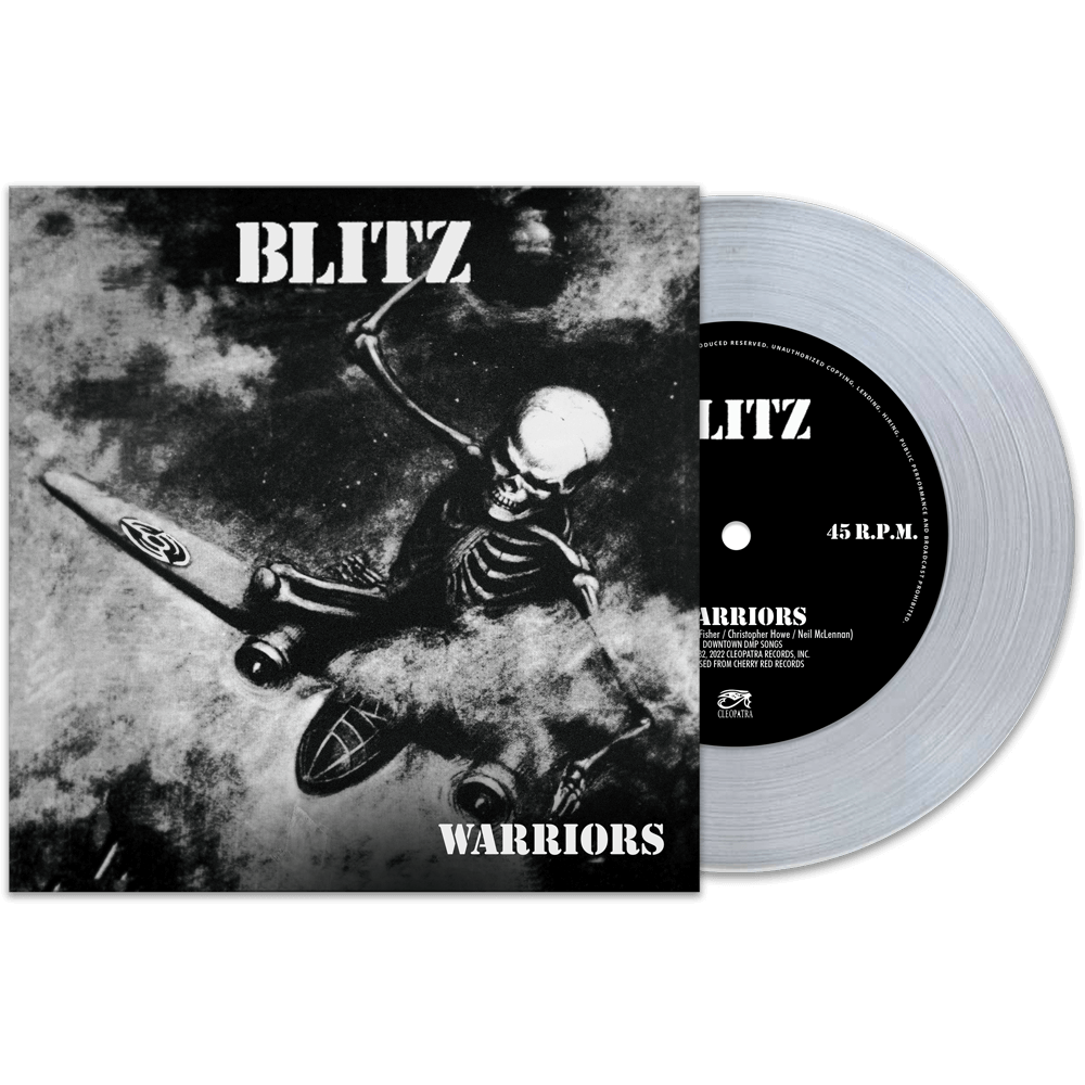 Blitz - Warriors (Clear 7" Vinyl) - Cleopatra Records