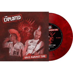 The Exploited - Race Against Time (Red Marble 7" Vinyl)
