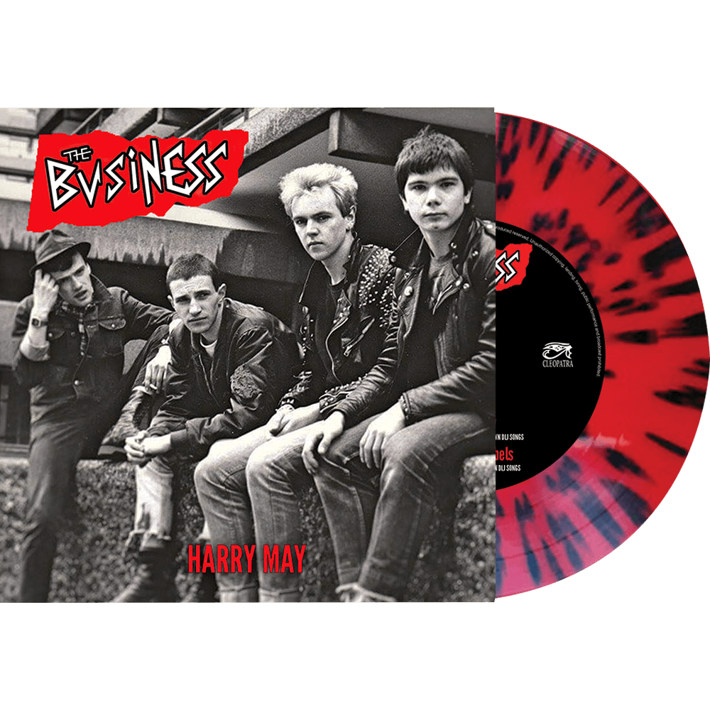 The Business - Harry May (Red-Black Splatter 7" Vinyl) - Cleopatra Records