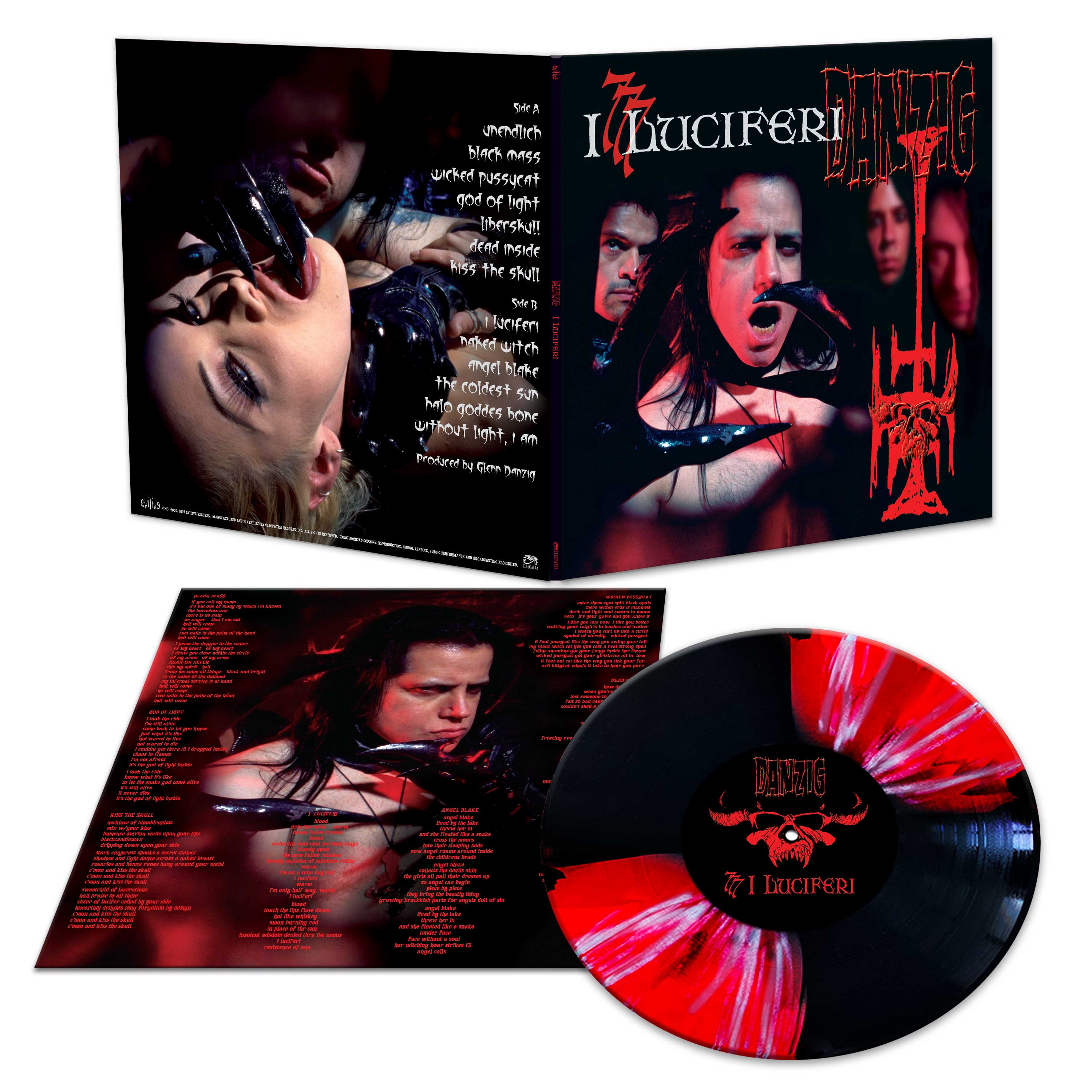 Danzig: 777 I Luciferi (Red-Black Butterfly Burst Vinyl) - Cleopatra Records