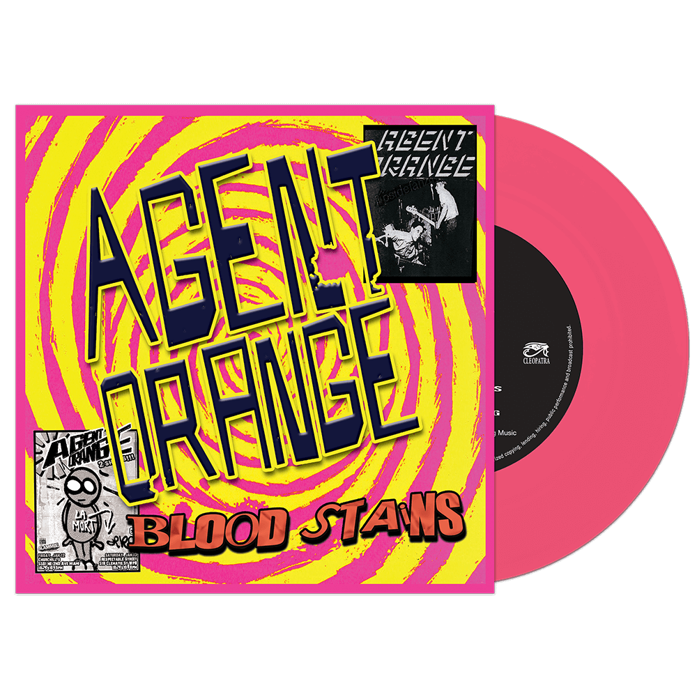 Agent Orange - Bloodstains (Pink 7" Vinyl) - Cleopatra Records