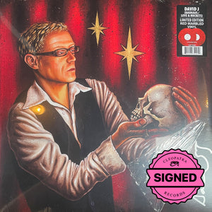 David J - Not Long For This World (Red Marble Double Vinyl - Signed by David J) - Cleopatra Records