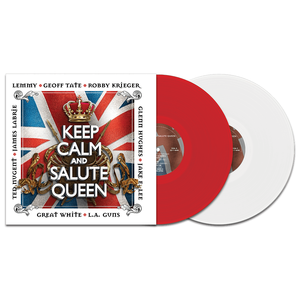 Keep Calm And Salute Queen (Red-White Double Vinyl) - Cleopatra Records