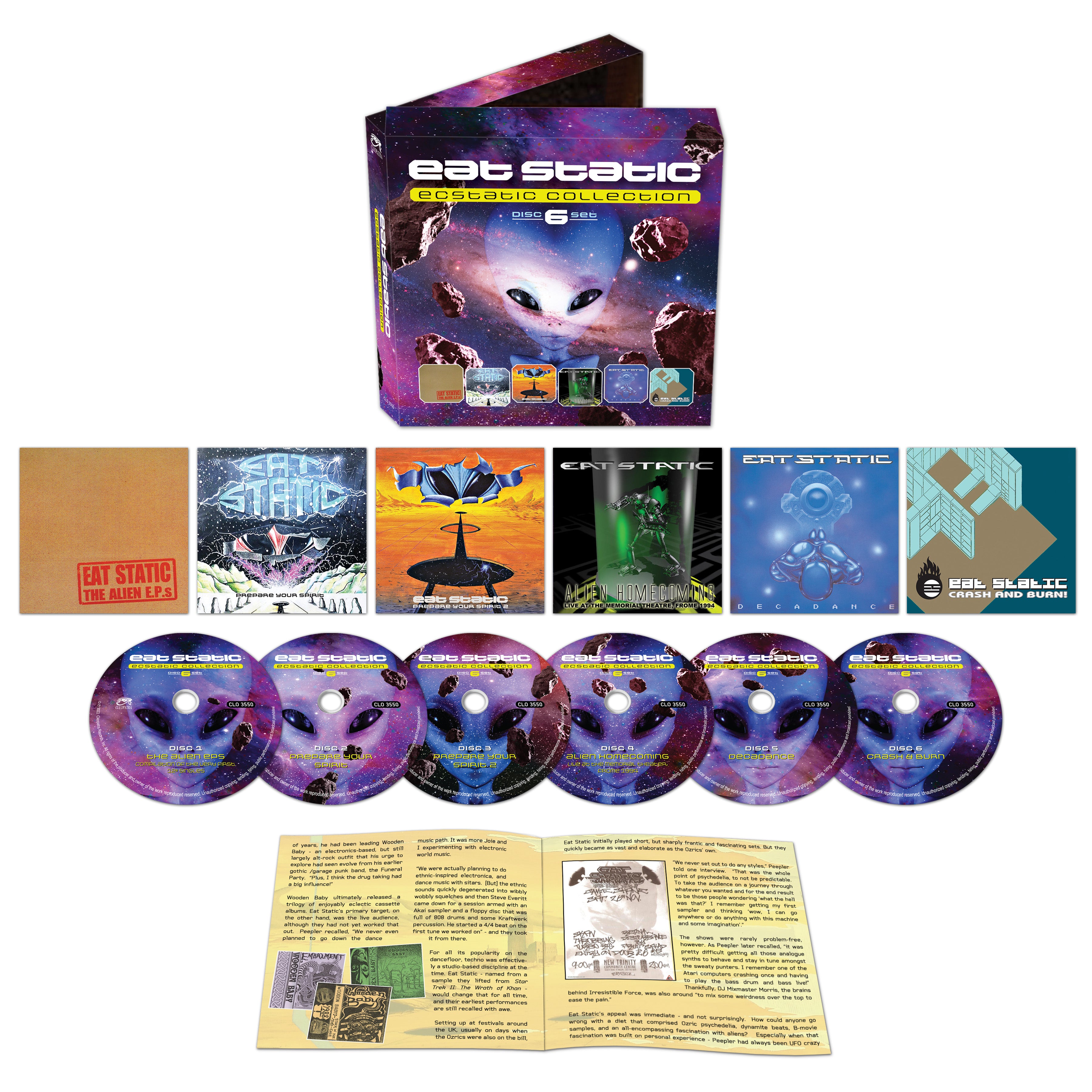 Eat Static - Ecstatic Collection (6 CD Set) - Cleopatra Records