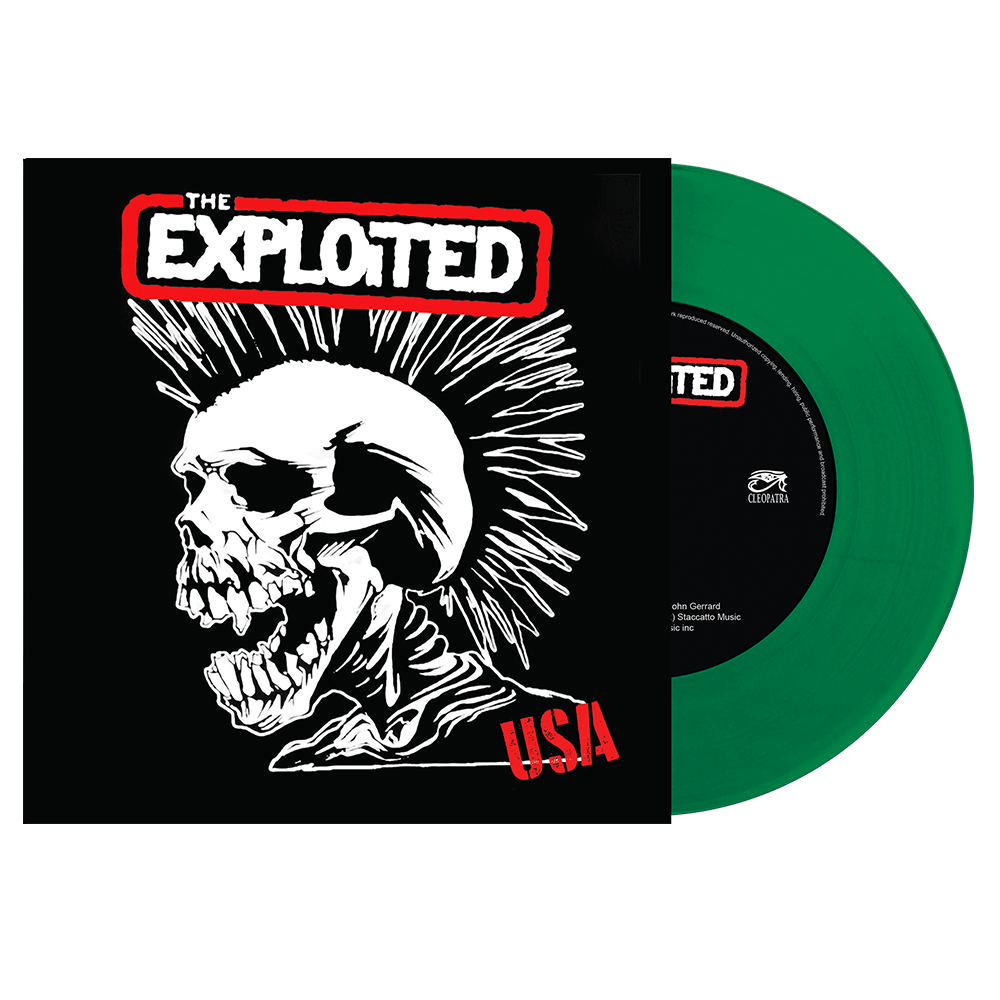 The Exploited - USA (Limited Edition Green 7" Vinyl) - Cleopatra Records