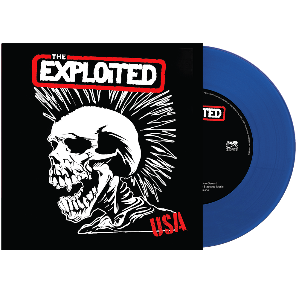 The Exploited - USA (Limited Edition Blue 7" Vinyl) - Cleopatra Records