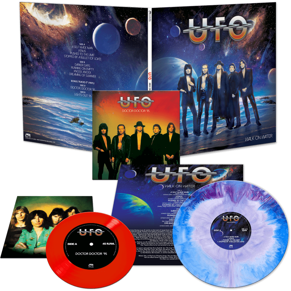 UFO - Walk On Water (Haze Vinyl + Red 7" Vinyl) - Cleopatra Records