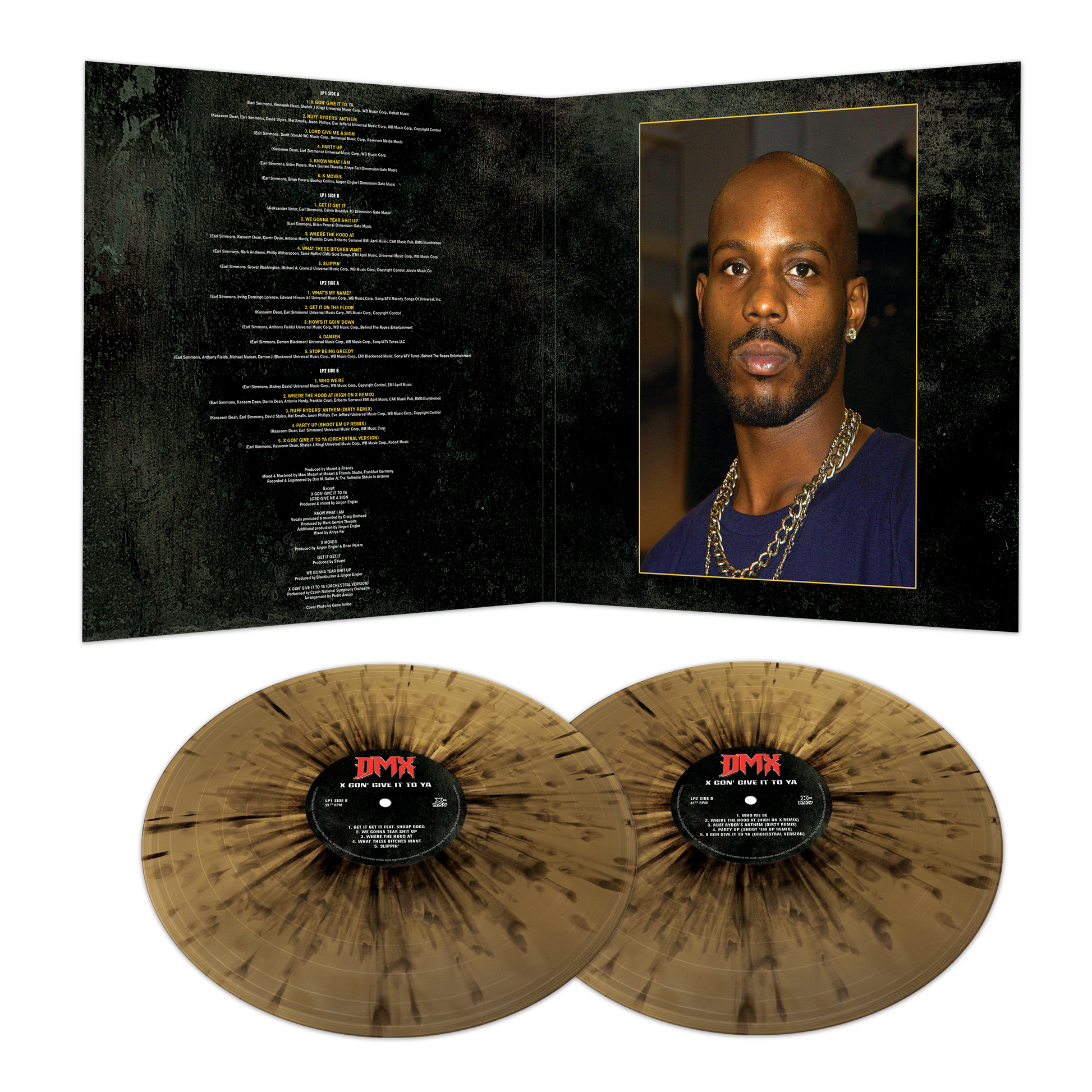 DMX - X Gon' Give It To Ya (Gold-Black Splatter Vinyl) - Cleopatra DMX - X Gon' Give It To Ya (Gold-Black Splatter Vinyl) - Cleopatra