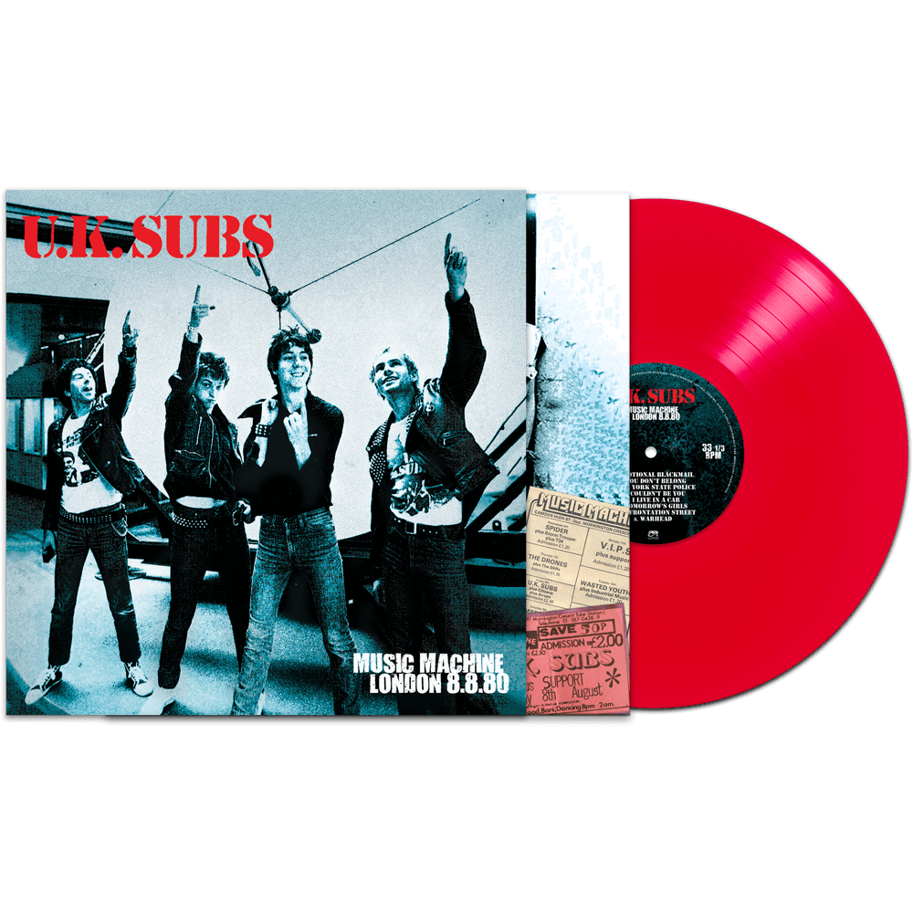 UK Subs - Music Machine London 8-8-80 (Red Vinyl) - Cleopatra Records