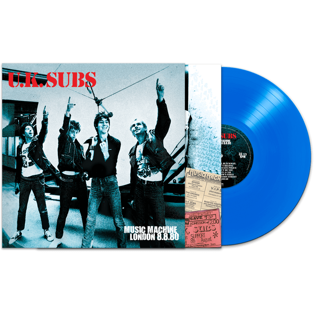 UK Subs - Music Machine London 8-8-80 (Blue Vinyl) - Cleopatra Records