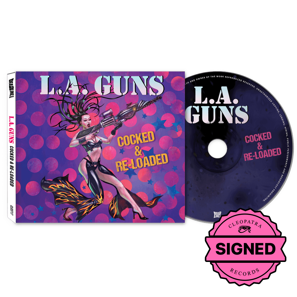 L.A. Guns - Cocked & Re-Loaded (CD - Signed by Phil Lewis and Tracii Guns)