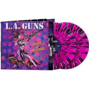 L.A. Guns - Cocked & Re-Loaded (Purple-Black-White Splatter Vinyl L.A. Guns - Cocked & Re-Loaded (Purple-Black-White Splatter Vinyl