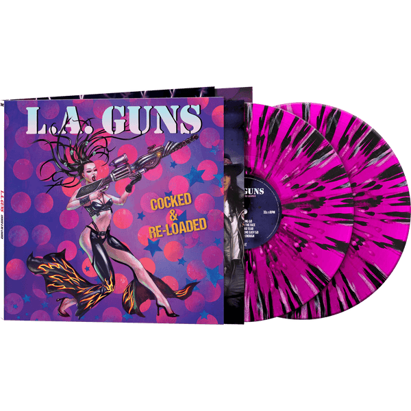 L.A. Guns - Cocked & Re-Loaded (Purple-Black-White Splatter Vinyl) -  Cleopatra Records