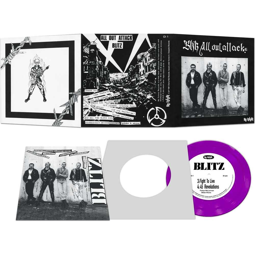 Blitz - All Out Attack (Purple 7" Vinyl)