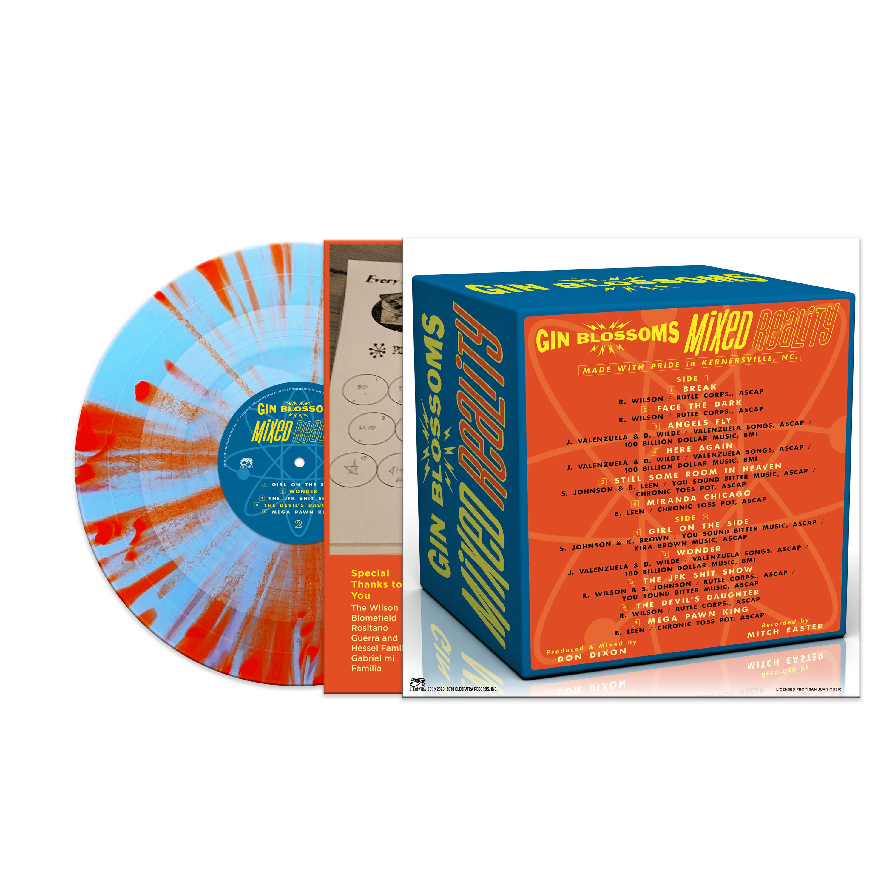 Gin Blossoms - Mixed Reality (Blue-Orange Splatter Vinyl) - Cleopatra Records