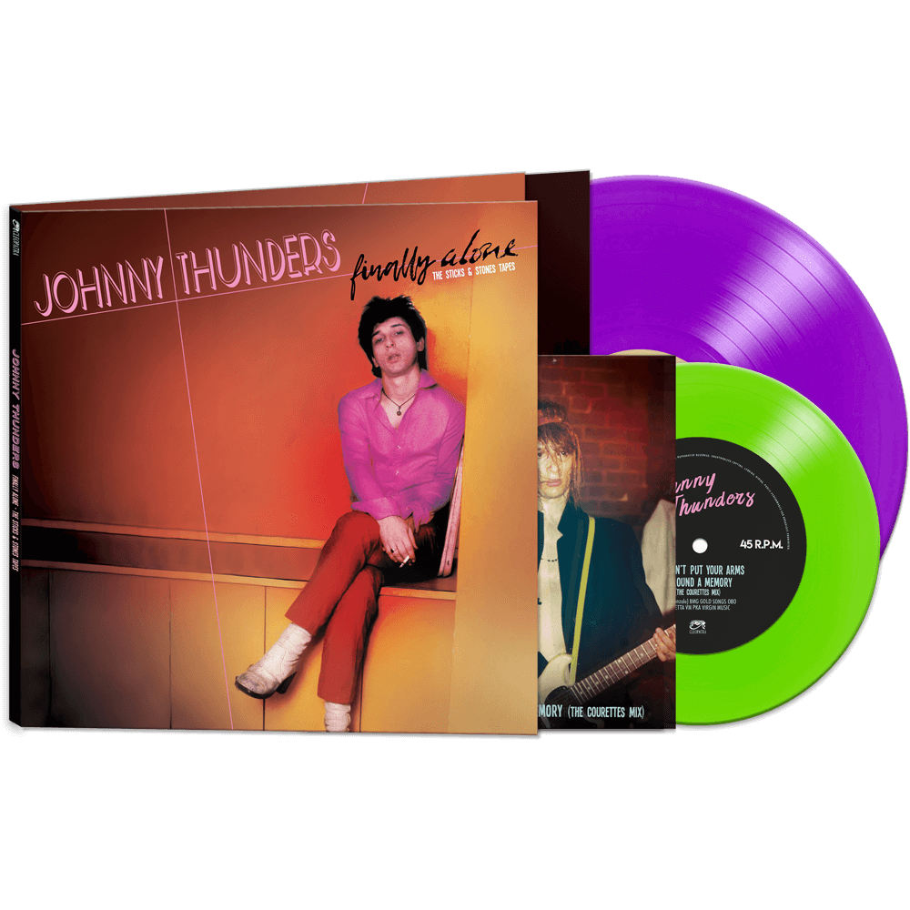 Johnny Thunders - Finally Alone - The Sticks & Stones Tapes (Purple Vinyl + Green 7" Vinyl) - Cleopatra Records