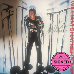 William Shatner - Live (Silver Double Vinyl - Signed by William Shatner) - Cleopatra Records