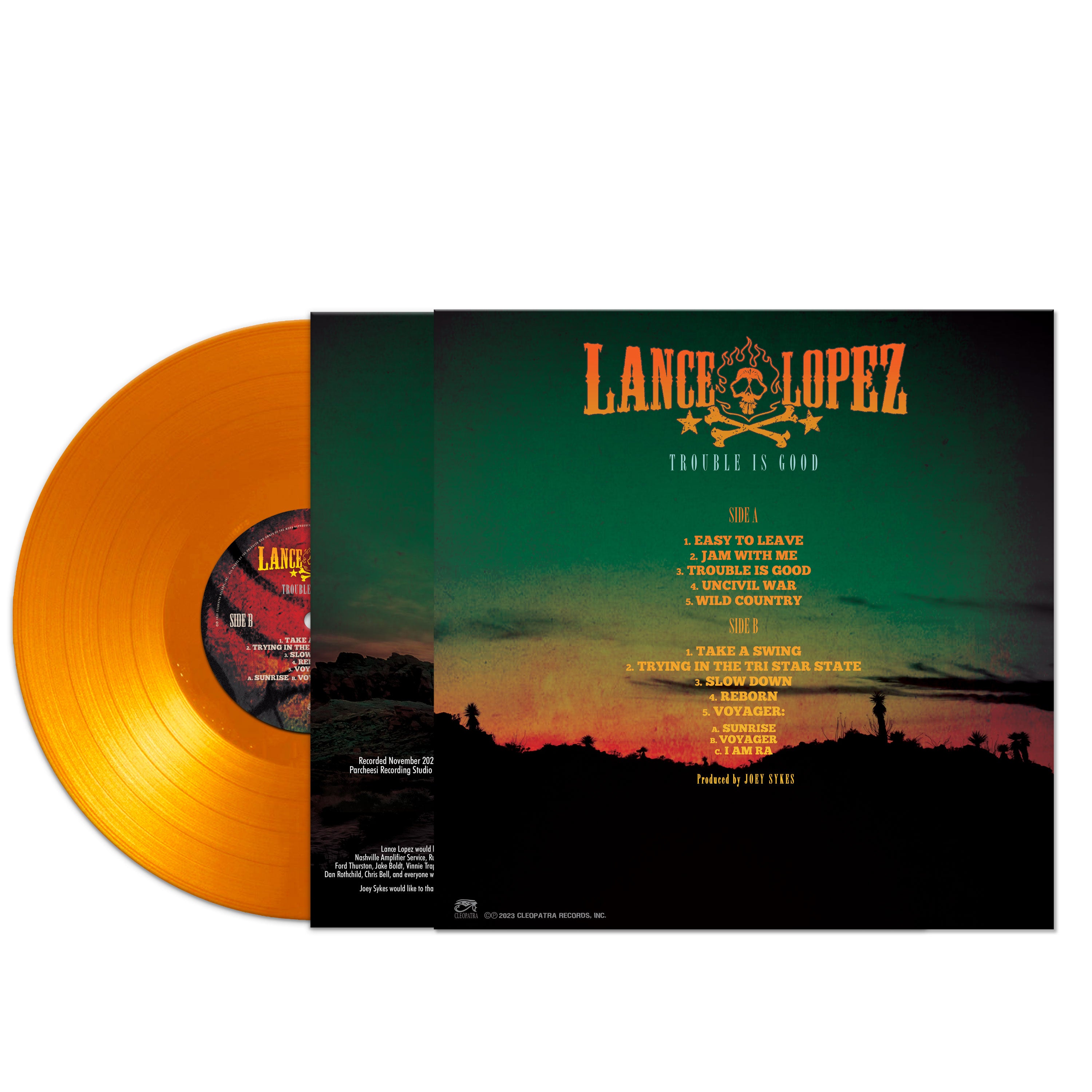Lance Lopez - Trouble Is Good (Orange Vinyl) - Cleopatra Records