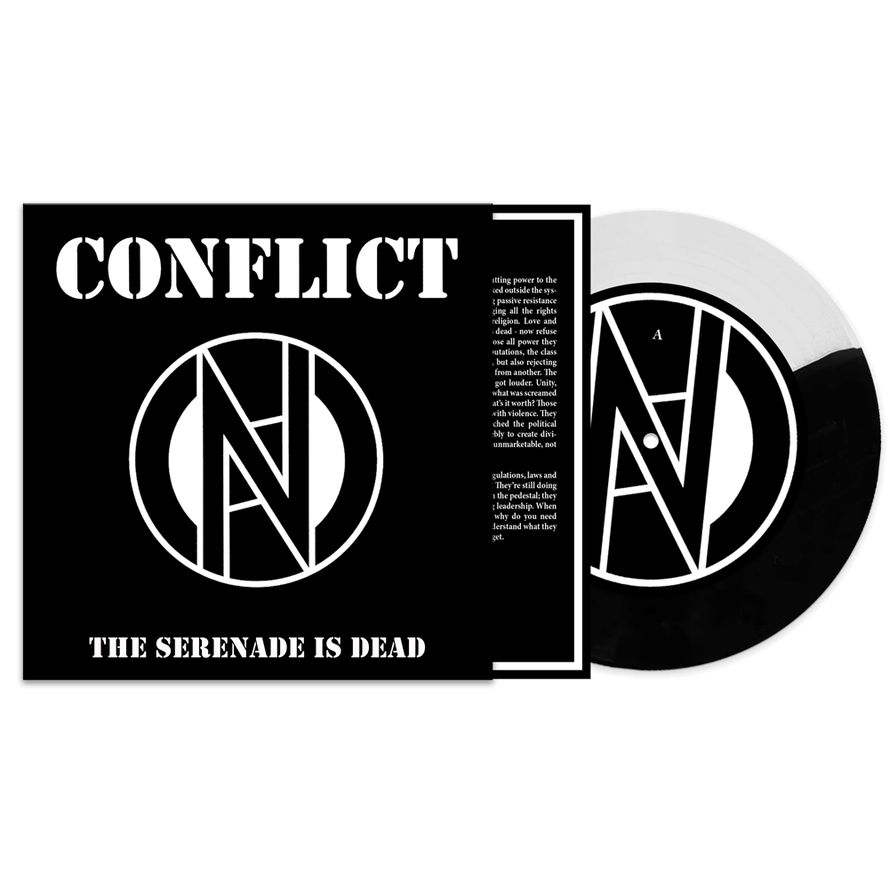 Conflict - The Serenade Is Dead (7" Black-White Split Color Vinyl) - Cleopatra Records