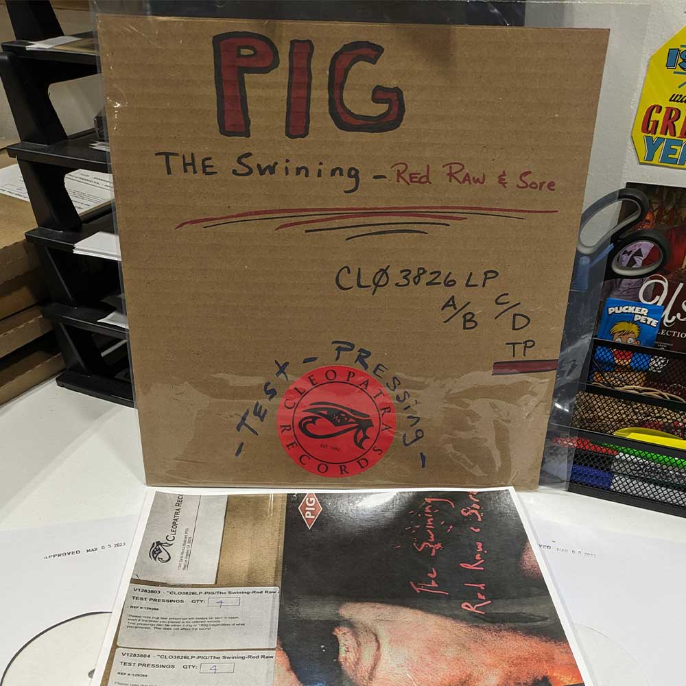 PIG - The Swining / Red, Raw & Sore (Double Vinyl Test Pressing)
