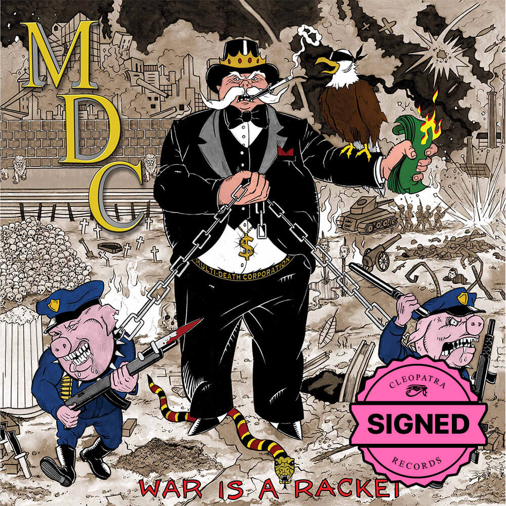 MDC - War Is A Racket (CD - Signed by Dave Dictor)