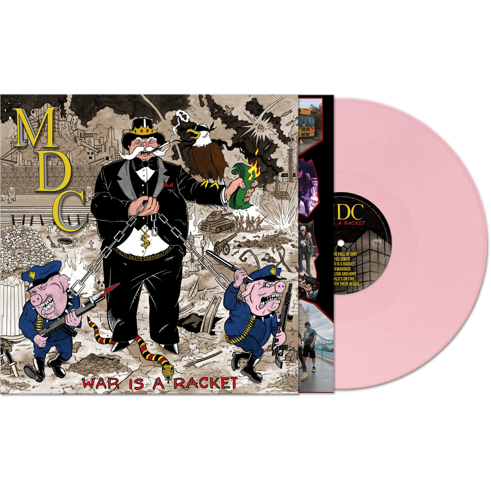 MDC - War Is A Racket (Pink Vinyl) - Cleopatra Records