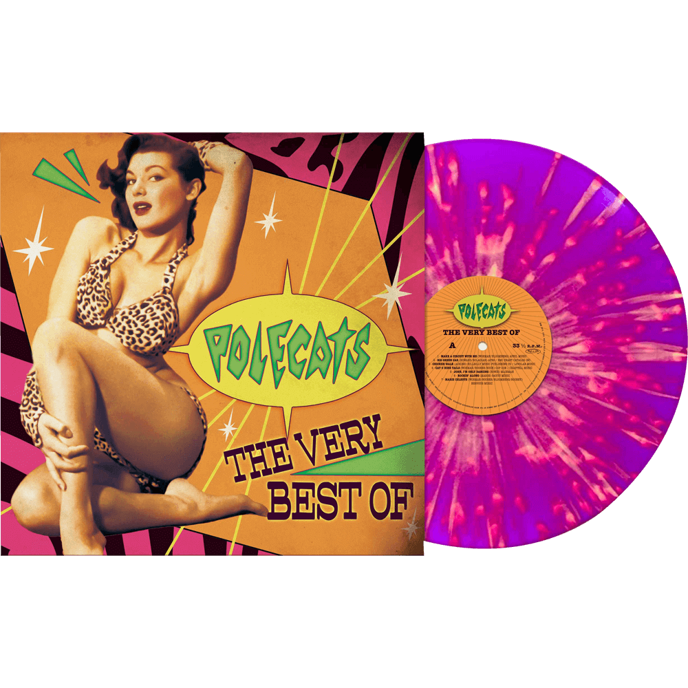 The Polecats - The Very Best Of (Purple-Orange Splatter Vinyl) - Cleopatra Records