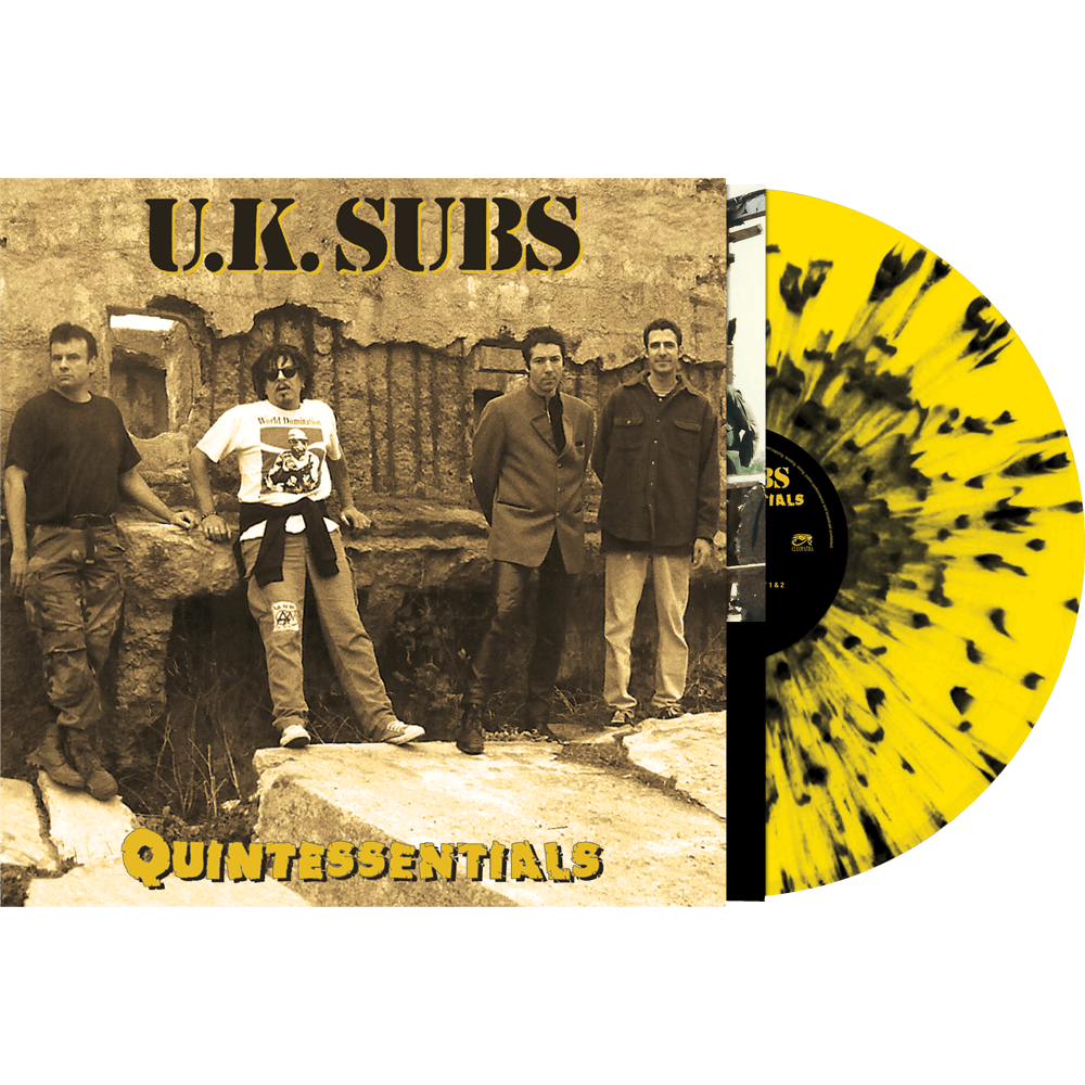 UK Subs - Quintessentials (Yellow-Black Splatter Vinyl) - Cleopatra Records