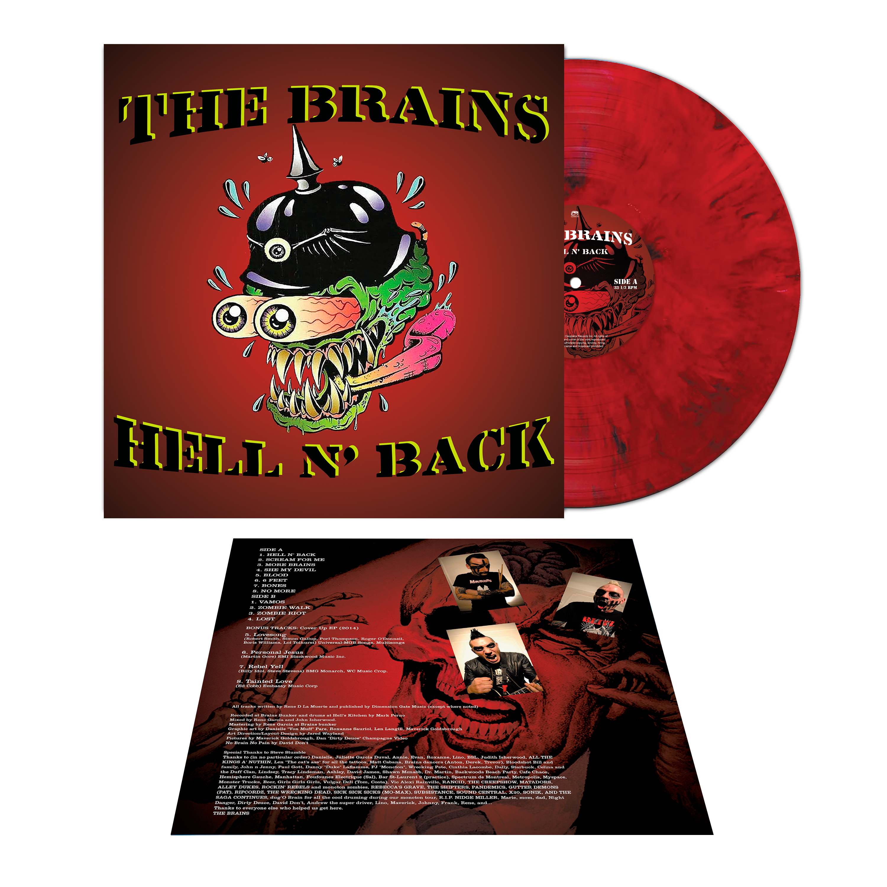The Brains - Hell N' Back (Red Marble Vinyl) - Cleopatra Records The Brains - Hell N' Back (Red Marble Vinyl) - Cleopatra Records