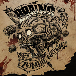 The Brains - Zombie Nation (Red Marble Vinyl LP) - Cleopatra Records