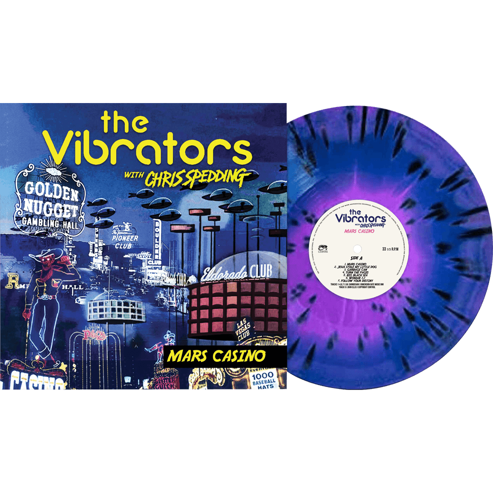 The Vibrators with Chris Spedding - Mars Casino (Purple/Blue Haze Splatter Vinyl)