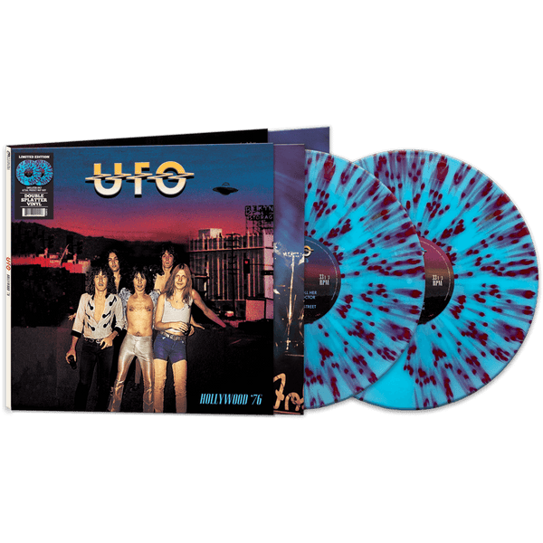 UFO - Hollywood '76 (Blue-Red Splatter Double Vinyl) - Cleopatra