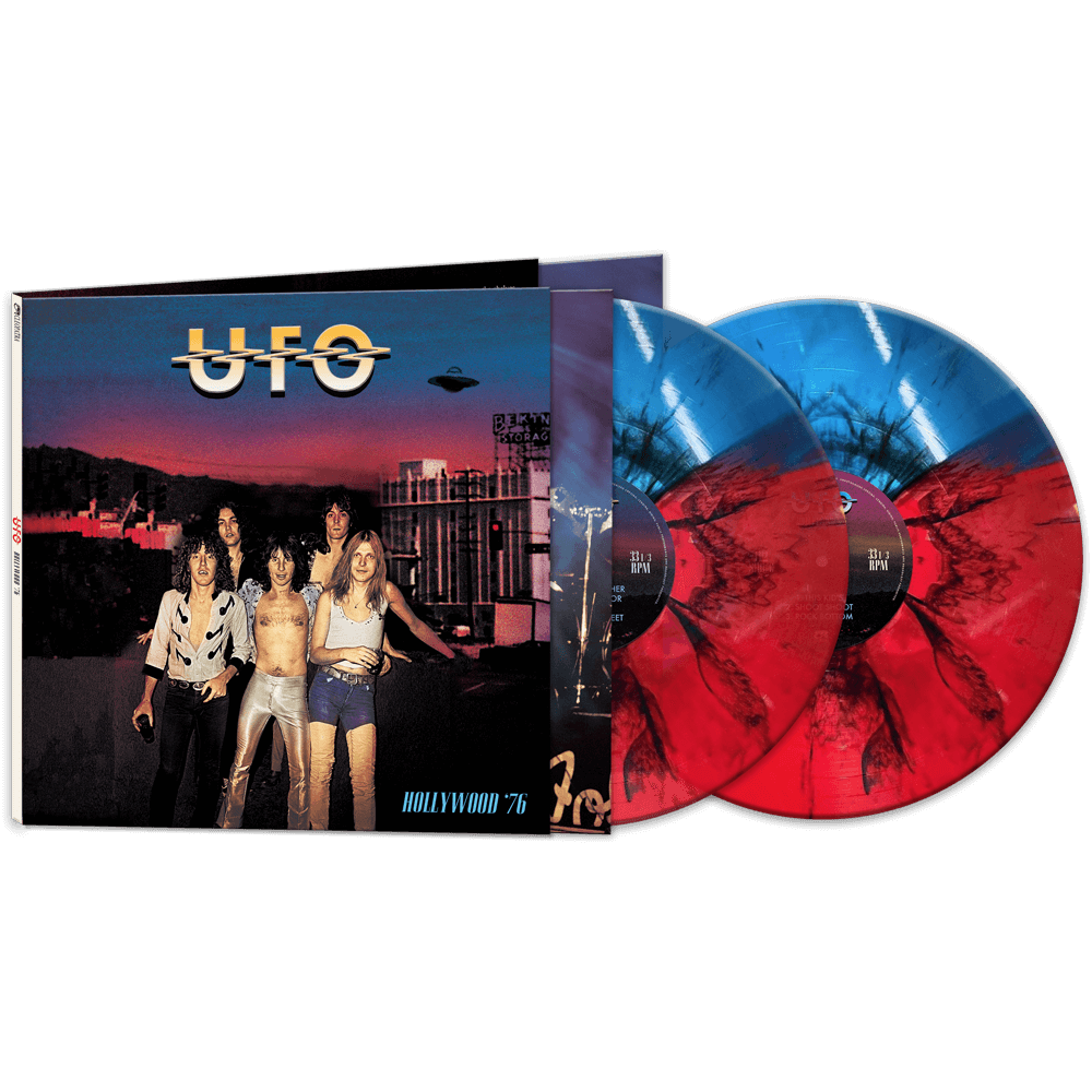 UFO - Hollywood '76 (Blue-Red Split with Black Splatter Double Vinyl)