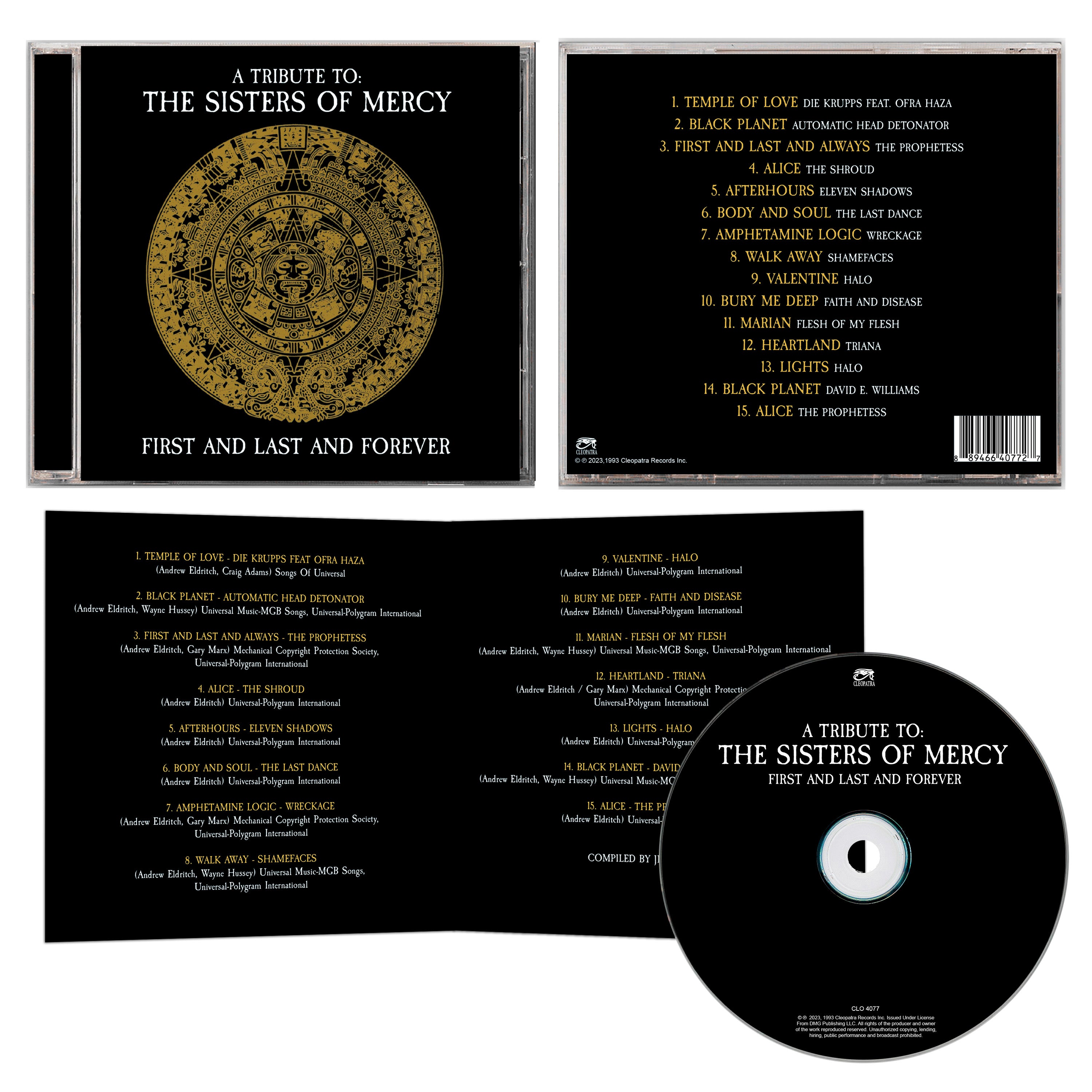 First and Last and Forever - A Tribute To The Sisters Of Mercy (CD) - Cleopatra Records