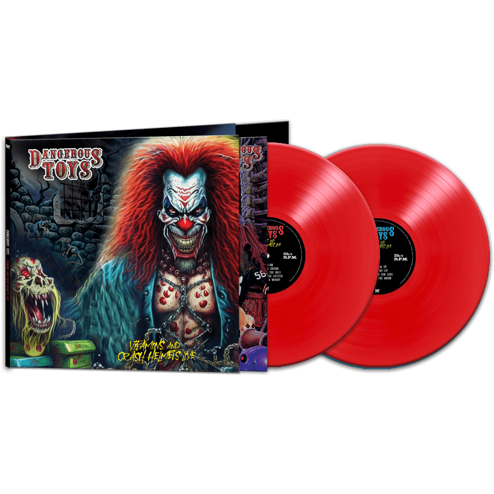 Dangerous Toys - Vitamins & Crash Helmets Live (Limited Edition Gatefold Red Double Vinyl) - Cleopatra Records