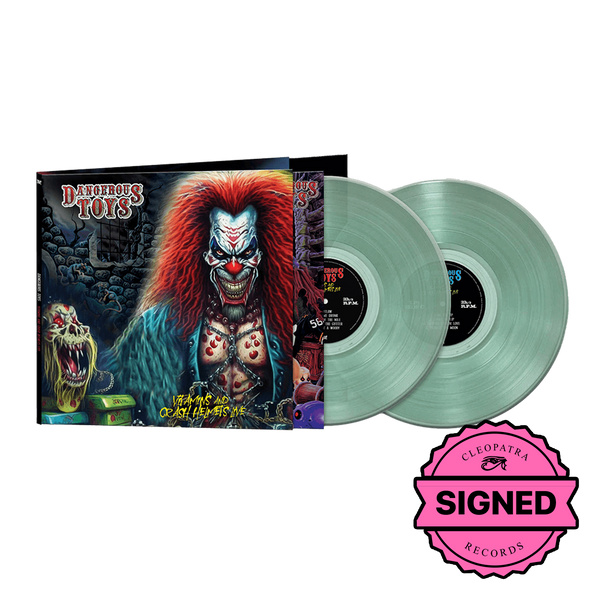 Dangerous Toys - Vitamins & Crash Helmets Live (Coke Bottle Green Double Vinyl LP Signed by CBG, Jason McMaster)