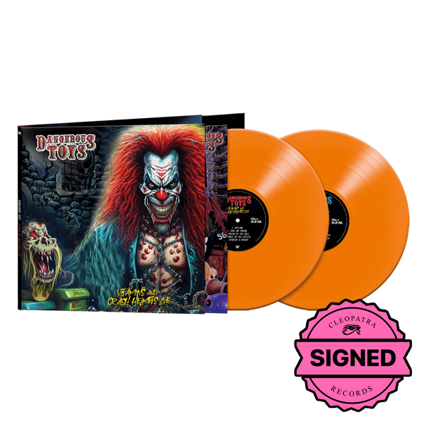 Dangerous Toys - Vitamins & Crash Helmets Live (Orange Double Vinyl LP Signed by Jason McMaster)