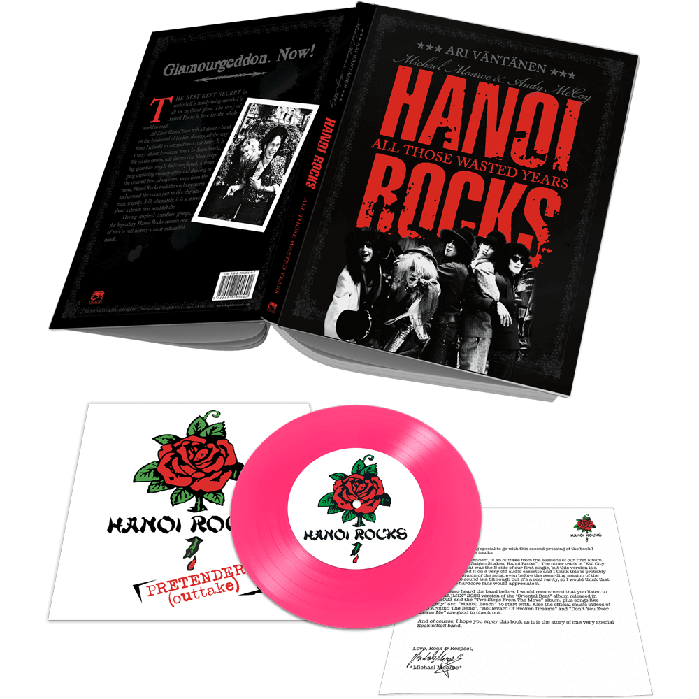 Hanoir Rocks Hanoi Rocks - All Those Wasted Years (2nd Edition Hardcover Book + Bon
