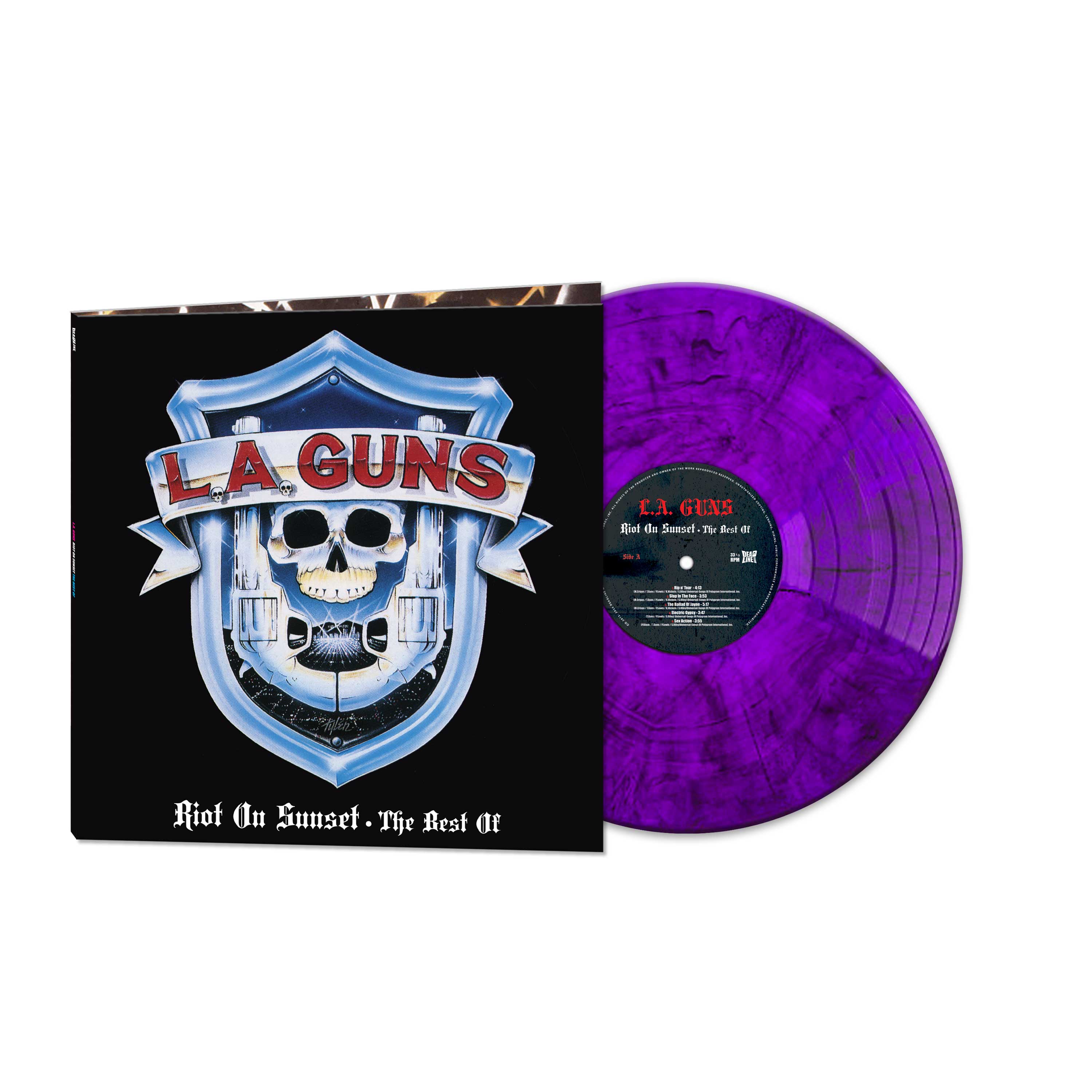 L.A. Guns - Riot On Sunset - The Best Of (Purple Marble Vinyl)